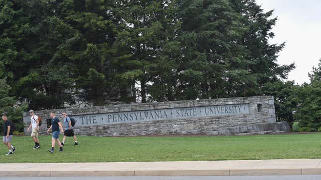 Penn State University sign