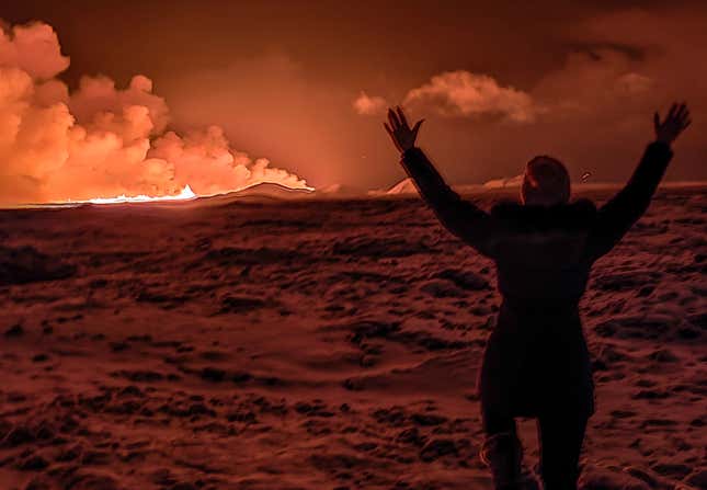 Image for article titled See the Breathtaking Power of Iceland&#39;s Volcanic Eruption