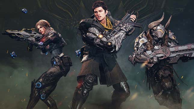 An image shows three characters from The First Descendant. 