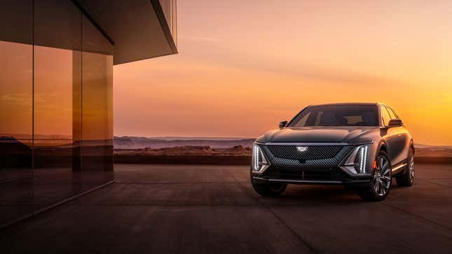 A photo of the Cadillac Lyriq EV. 