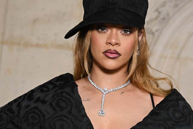 Rihanna attends the Christian Dior Haute Couture Spring/Summer 2024 show as part of Paris Fashion Week on January 22, 2024 in Paris, France.