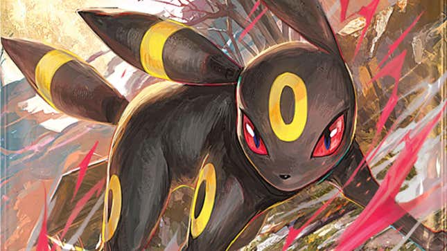 Art for the shiny Umbreon Pokémon card. 