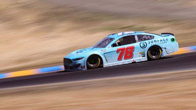 A photo of the number 78 NASCAR racer at Sonoma. 