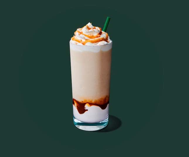 Caramel Ribbon Crunch Crème Frappuccino