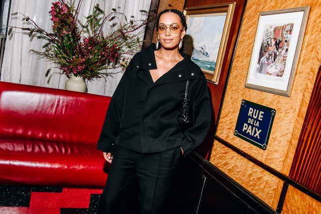 Solange Knowles at the Harper’s Bazaar Cocktail Party during New York Ready to Wear Fashion Week held at Le Veau d’Or on September 4, 2024 in New York, New York.