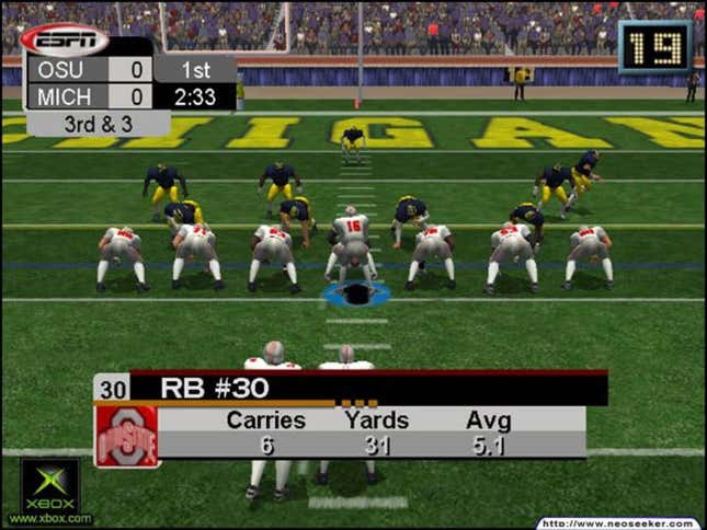 NCAA College Football 2K3 Screenshots And Videos - Kotaku