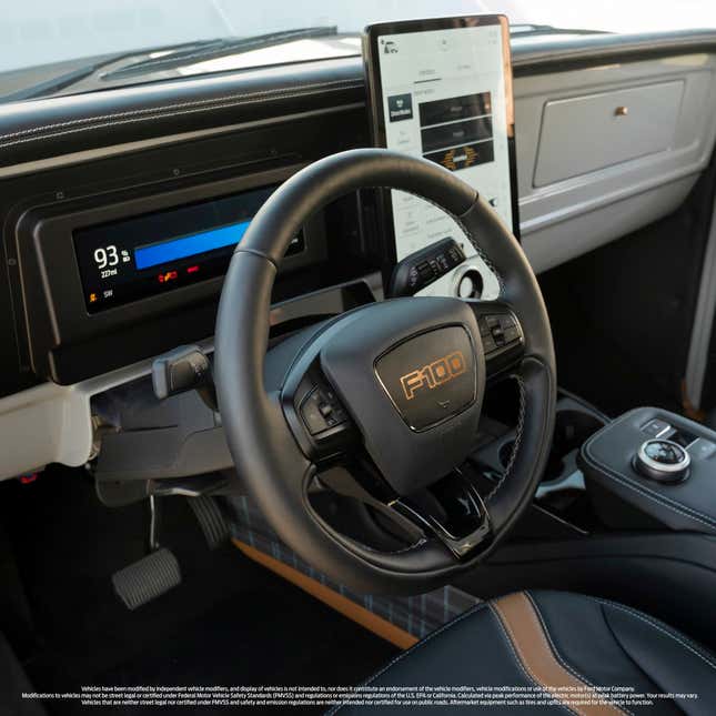 Image for article titled Ford Shows Off Their Electric Crate Motor In A Fantastic Resto-Mod 1978 F-100 Truck