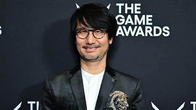 Japanese video game designer Hideo Kojima attends the Game Awards at the Peacock Theater in Los Angeles, California, on December 7, 2023.