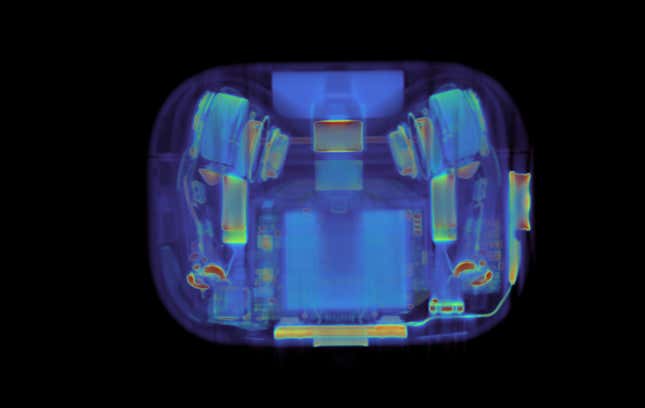 Image for article titled Here&#39;s What the Furby and Other Gadgets Look Like in a CT Scanner