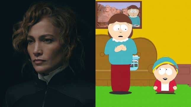 Jennifer Lopez in Atlas; South Park