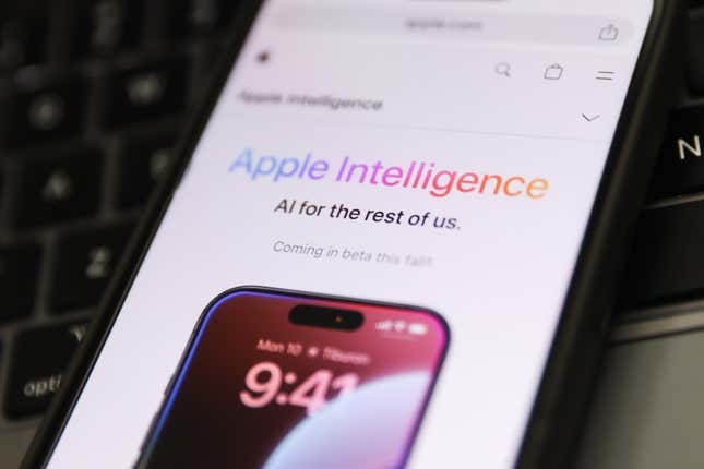 Image for article titled Apple’s AI is a far cry from Tim Cook&#39;s goal