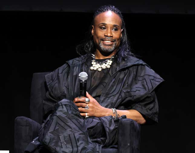  Billy Porter speaks onstage for Storytellers during the 2023 Tribeca Festival at Spring Studios on June 15, 2023 in New York City. 
