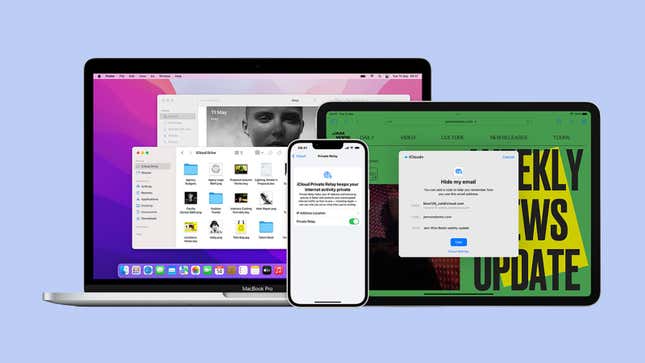 iCloud+ works across all of your Apple devices.