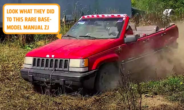 Image for article titled YouTubers Destroy Hyper-Rare &#39;Holy Grail&#39; Jeep Grand Cherokee For Clicks