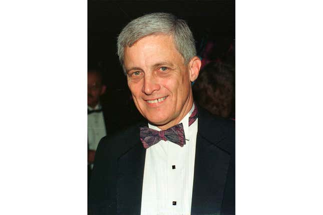 Steve Norton, Resorts casino&#39;s former executive vice president, is photographed at Resorts’ 15th anniversary celebration, June 30, 1993, in Atlantic City, N.J. Norton, who ran the first U.S. gambling facility outside Nevada — Resorts casino in Atlantic City — and gave advice around the world on how to set up and operate casinos, died Sunday, Nov. 12, 2023, following an accident in his Oceanside, Calif., home. He was 89. (The Press of Atlantic City via AP)