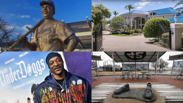 Image for article titled What They Did to Jackie Robinson&#39;s Statue, Inside Shaquille O’Neal’s Sold Mansion and More Culture News