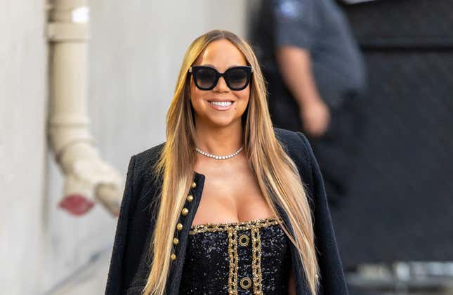 Mariah Carey is seen at “Jimmy Kimmel Live” on November 02, 2023 in Los Angeles, California.