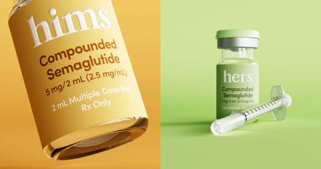 Hims & Hers compunded semaglutide vials 