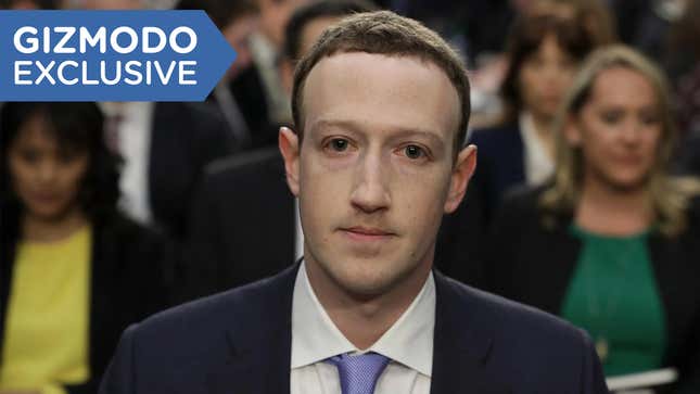 Mark Zuckerberg testifying before Congress