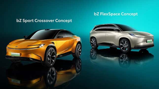 Image for article titled Toyota’s EV Crossover Concepts Are the New Normal