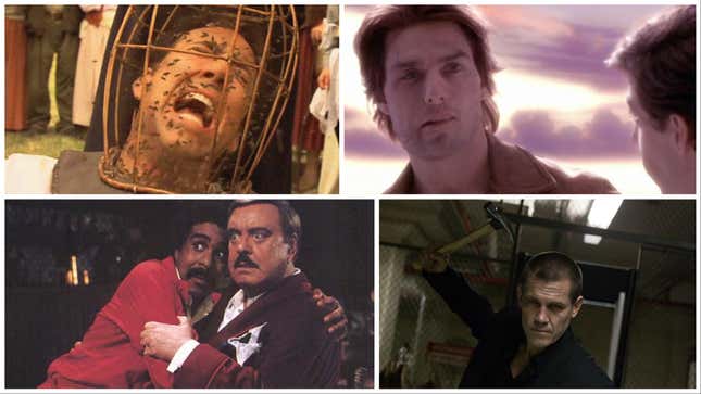 Clockwise from top left: The Wicker Man (Warner Bros.), Vanilla Sky (Paramont), Oldboy (FilmDistrict), The Toy (Columbia)