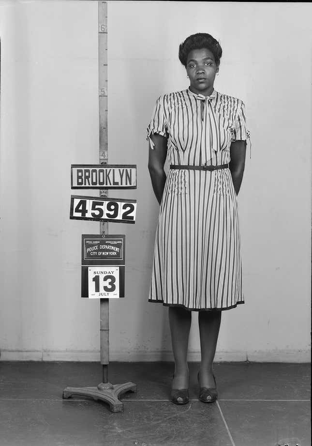 Old Brooklyn stand up mug shot