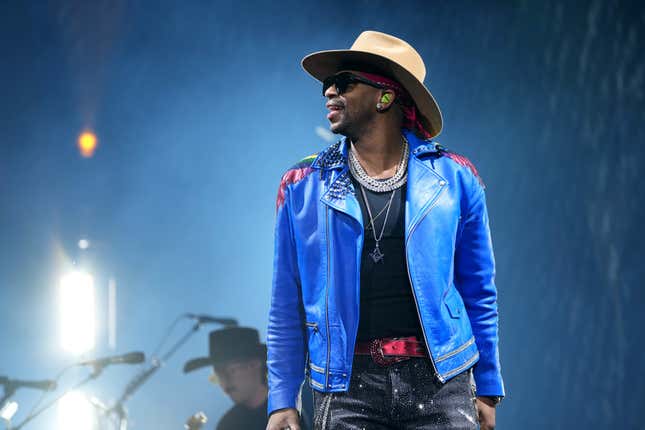 Jimmie Allen performs onstage during “The Denim &amp; Rhinestones Tour” at Madison Square Garden on February 21, 2023 in New York City.