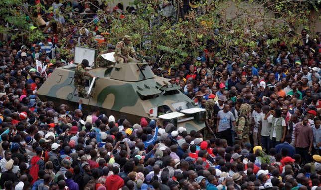 Zimbabweans are celebrating Robert Mugabe’s fall, as the 93-year-old leader tries to hold on to power