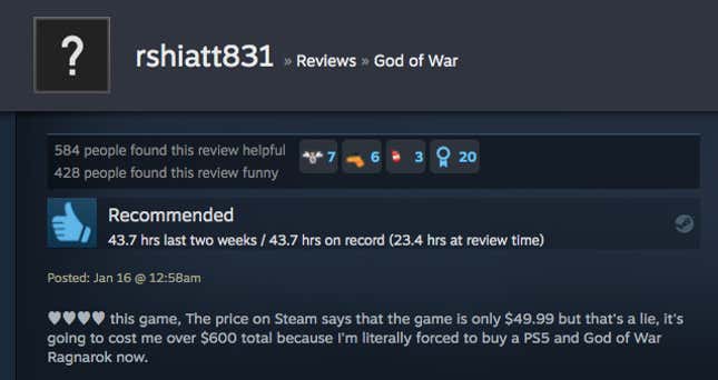 God Of War PC Receives Overwhelmingly Positive Reviews On Steam