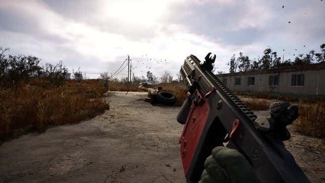 A close-up screenshot shows off the two-toned Riemann SMG in Stalker 2