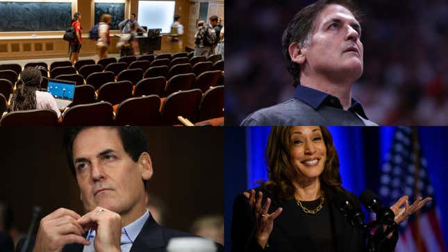 Image for article titled Mark Cuban vs. Elon Musk on Trump, and Mark Zuckerberg passes Jeff Bezos: Leadership news roundup