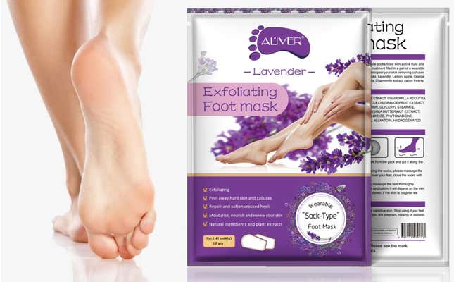 Aliver Foot Exfoliation Peeling Masks (3-Pack) | $10 | Amazon