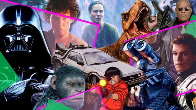 A collage of sci-fi movies. 