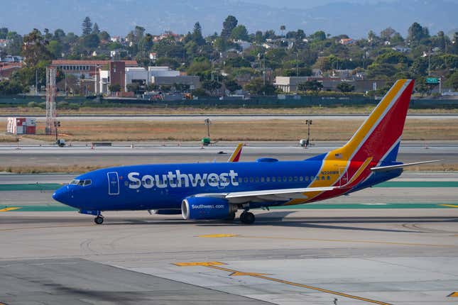 Un avion de Southwest Airlines