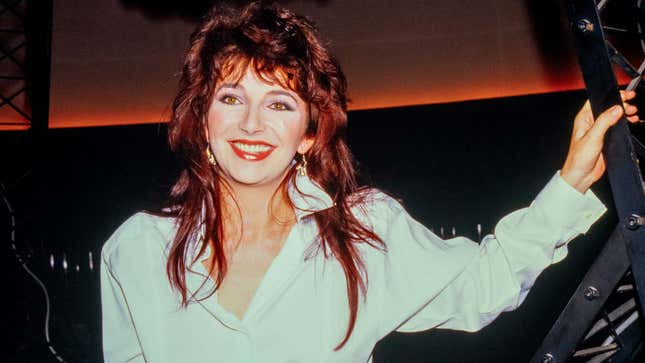 Kate Bush promoting her album Hounds of Love at London Planetarium, September 9th 1985