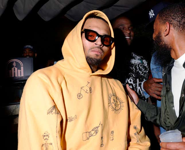 Chris Brown attends a Maxim Hot 100 Event celebrating Teyana Taylor, hosted by MADE special, at The Highlight Room on July 13, 2021 in Los Angeles, California.
