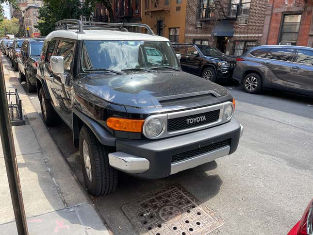 Cars on the streets of New York.