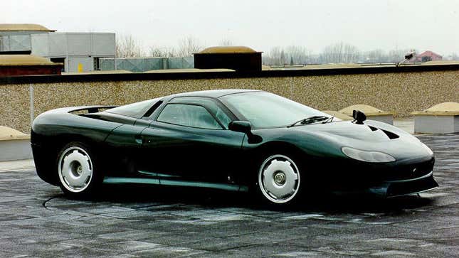 Side-front image of 1995 Jaguar XJ220 Pininfarina Speciale.