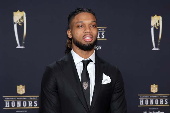 Damar Hamlin of the Buffalo Bills attends the 12th annual NFL Honors at Symphony Hall on February 09, 2023 in Phoenix, Arizona.