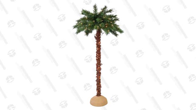 Puelo 6 ft. Pre-Lit Artificial Palm Tree | $75 | Macy’s