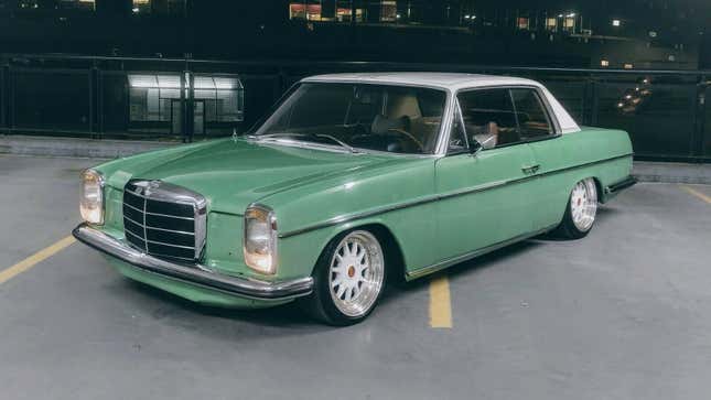 Image for article titled This Slammed Mercedes Is Scraping Its Floor Pan On The Speed Bumps In My Daydreams