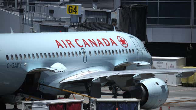 An Air Canada plane