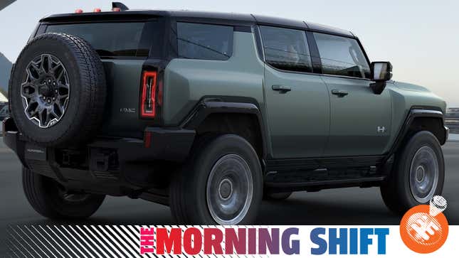 GMC HUmmer EV SUV, all 50 gazillion pounds of it.