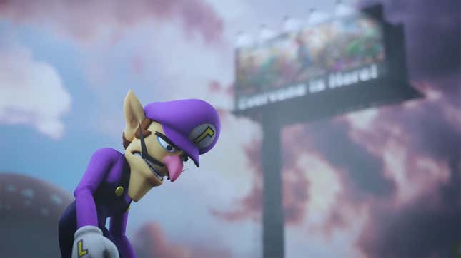 Waluigi is very sad that he's not in Smash.