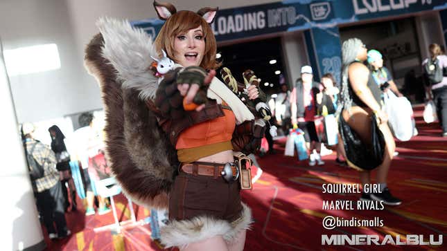A photograph of a cosplayer at LVL UP 2025