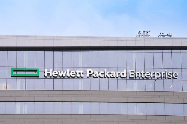 Image for article titled The DOJ wants to block HPE&#39;s $14 billion merger deal