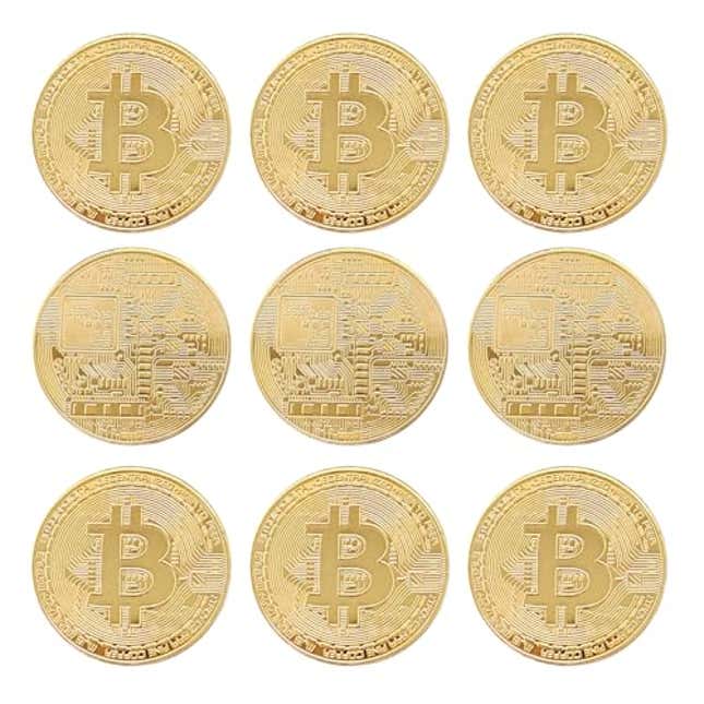 Image for article titled 9 Pcs Bit Coin, Now 11% Off