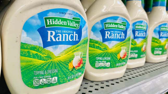 hidden valley ranch on shelf