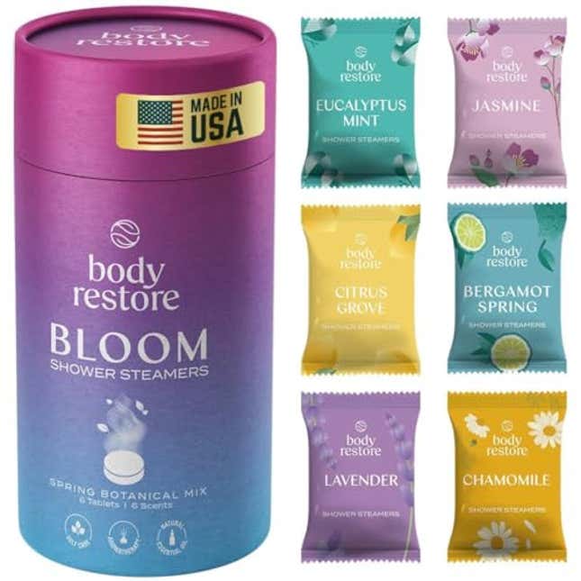 Image for article titled Body Restore Shower Steamers Aromatherapy 6 Pack, Now 15% Off