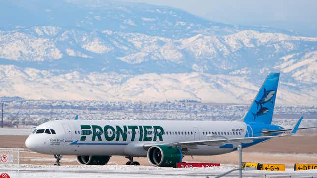 A Frontier Airlines plane